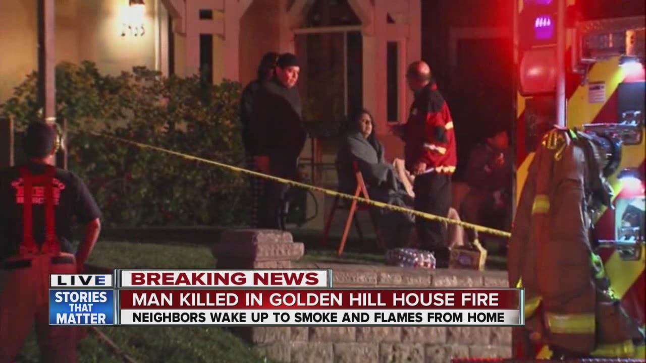 Man dies in Golden Hill house fire - YouTube