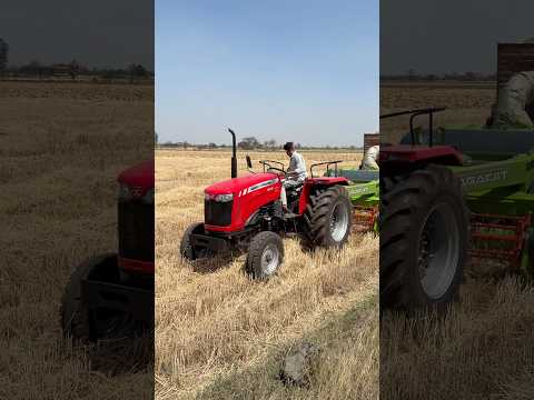 New Massey 254 Dyna Smart Turbo 🚜 | Bhusa Machine Par Power Ka Asli King!”