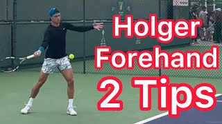 Copy These 2 Forehand &amp; Backhand Tips From Holger Rune (Tennis Technique Explained)