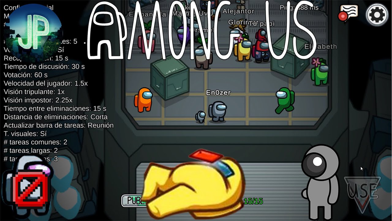 Amongus: Jugando como En0zer y siendo impostor una vez - ElJPHD360
