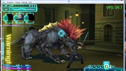 Final Fantasy VII: Crisis Core on PPSSPP v0.8 [PSP emulator]