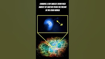 Pulsar At The Centre Of The Crab Nebula Sends Out High Energy Jet