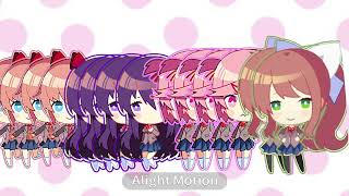 looping the rooms but it’s doki doki #shorts #ddlc #sayori #yuri #natsuki #monika #subscribe 