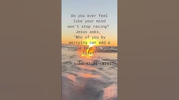 Stop Overthinking. Bible Verse #trustgod #overthinking #peaceofmind #motivation  #biblereel #shorts
