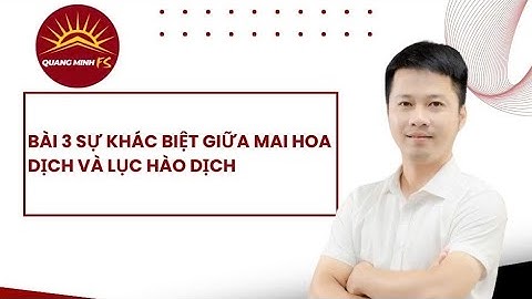 Bài 3 Sự khác biệt giữa Mai hoa dịch và Lục hào dịch - Tự học và luận quẻ kinh dịch cùng Quang Minh