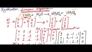Application of Linear Algebra| Balancing the Chemical Reaction Equation #linearalgebraapplication