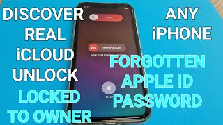 Discover the Real iCloud Unlock iPhone Locked To Owner with Forgotten Apple ID and Password✔️