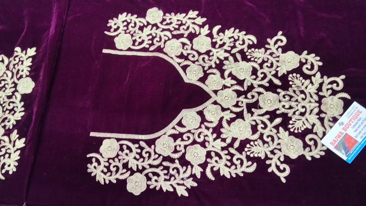 velvet machine work price 1350 with fabric and work ,,9855462231 - YouTube
