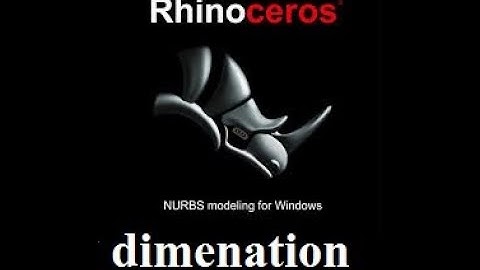 dimenation toolbar how to use rhino cad