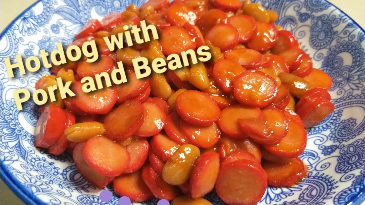 Easy & nutritious - hotdog with Hunt's Pork & Beans Pair this with