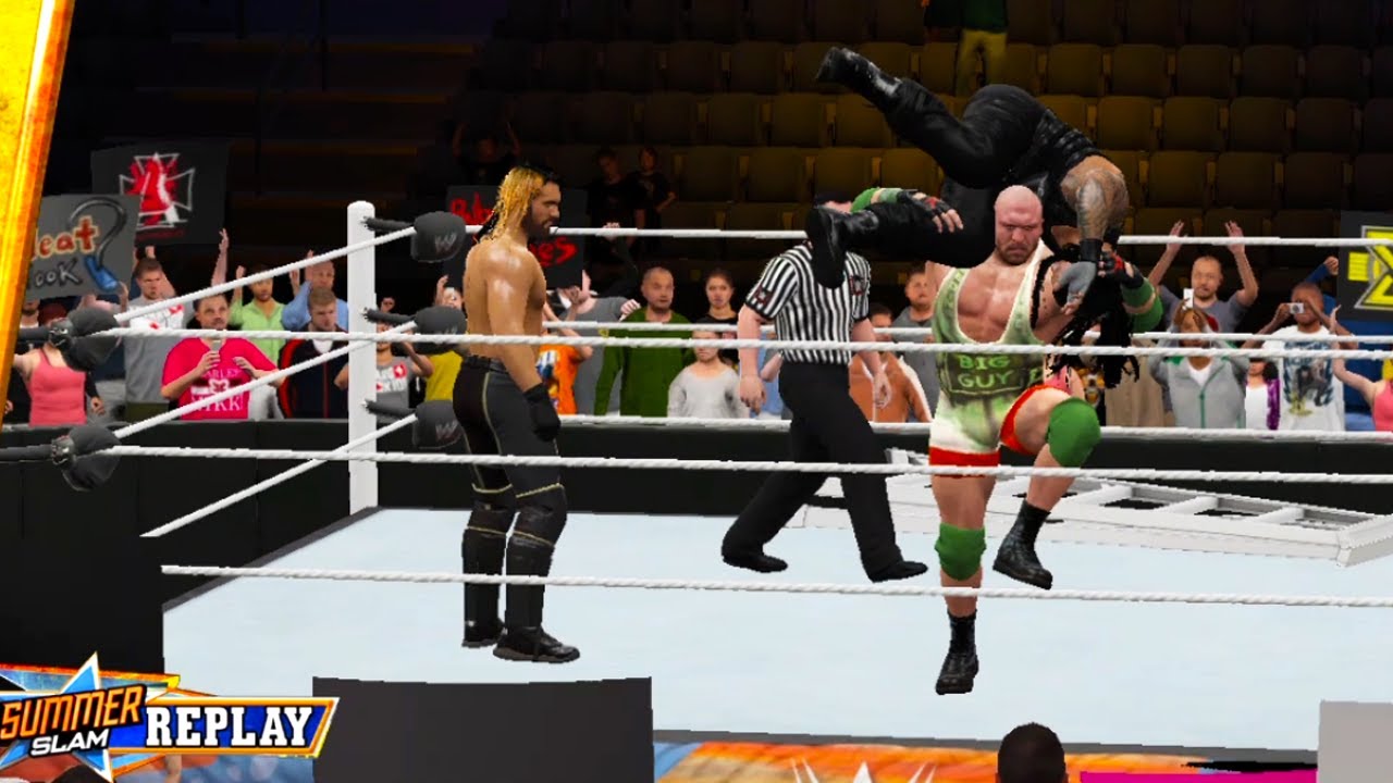 RyBack vs Roman Reigns vs Seth Rollins | WWE | WWE Games | GTS Compilation | Spear Compilation