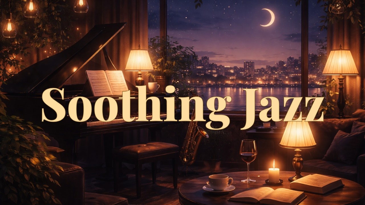Low Light Soothing Jazz 🌙 | 1.5 Hours of Gentle Night Calm