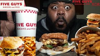 Five Guys☆Triple Bacon Cheeseburger☆Review !!! [TASTE TEST]