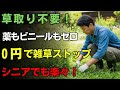 【草取り地獄に終止符】薬も塩も熱湯も不要　０円で続けられる自然派雑草対策