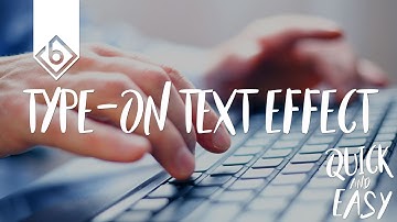 Quick & Easy Way To Create Type-On Text Effect - Sony Vegas Tutorial