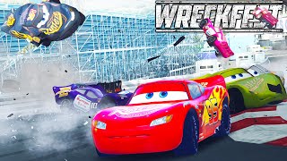 LIGHTNING MCQUEEN VS MONACO & PINBALL MOD! - Wreckfest