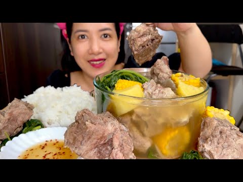 NILAGANG BAKA (FILIPINO BEEF SOUP) | MUKBANG PHILIPPINES 🇵🇭