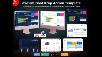 Law Firm Dashboard Template for Legal WebApps & Modern Practice Management