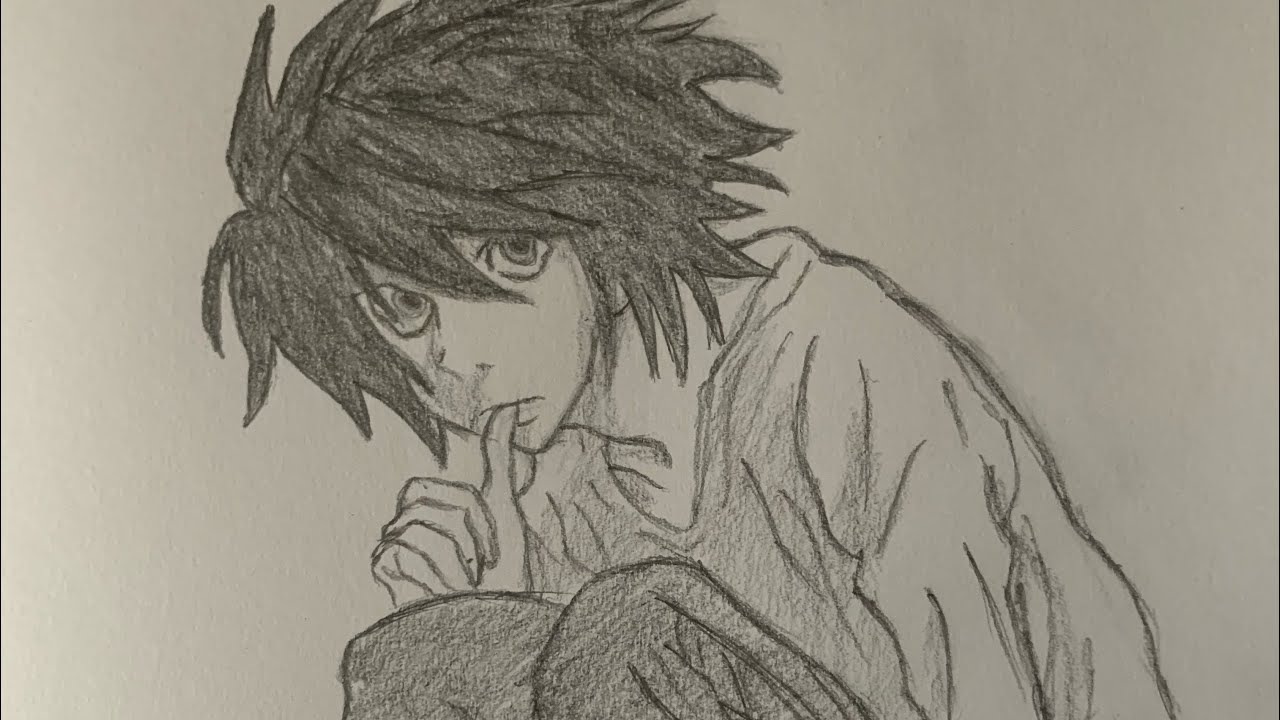 How-to-draw-L-(Ryuzaki)-from-Death-Note, متعة الرسم