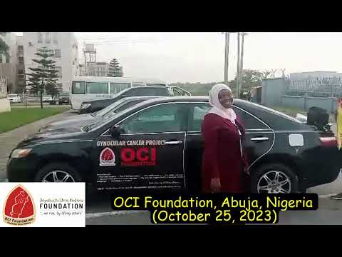 OCI Foundation's Dr Fatima Anga Inusa and Luter Ikyobo in Abuja, Nigeria (October 25, 2023).