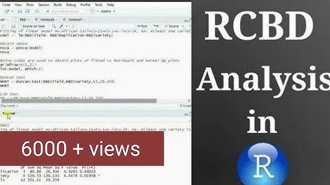 Randomized Block Design analysis in R along with LSD and DNMRT/Dunccan test