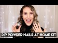 AT HOME NAIL DIP POWDER KIT | Super easy Lavender Violets dip nail powder | Dip Powder for Beginners