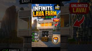 Best Infinite Lava Farm in Minecraft 1.21 🔥#minecraft #viral #shortsfeed #shorts #minecraftyoutuber