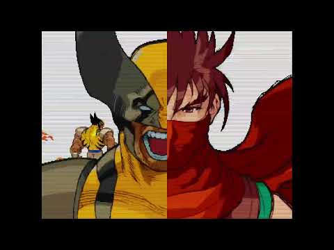 Marvel vs. Capcom - Wolverine, Strider Hiryu vs. Red Venom, Spiderman 9