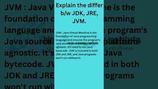 JDK, JRE &amp; JVM Difference Explained Simply