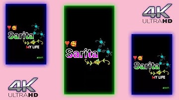 #sarita Sarita Name Status | Name Status Video | Love Status | #shorts #namestatus