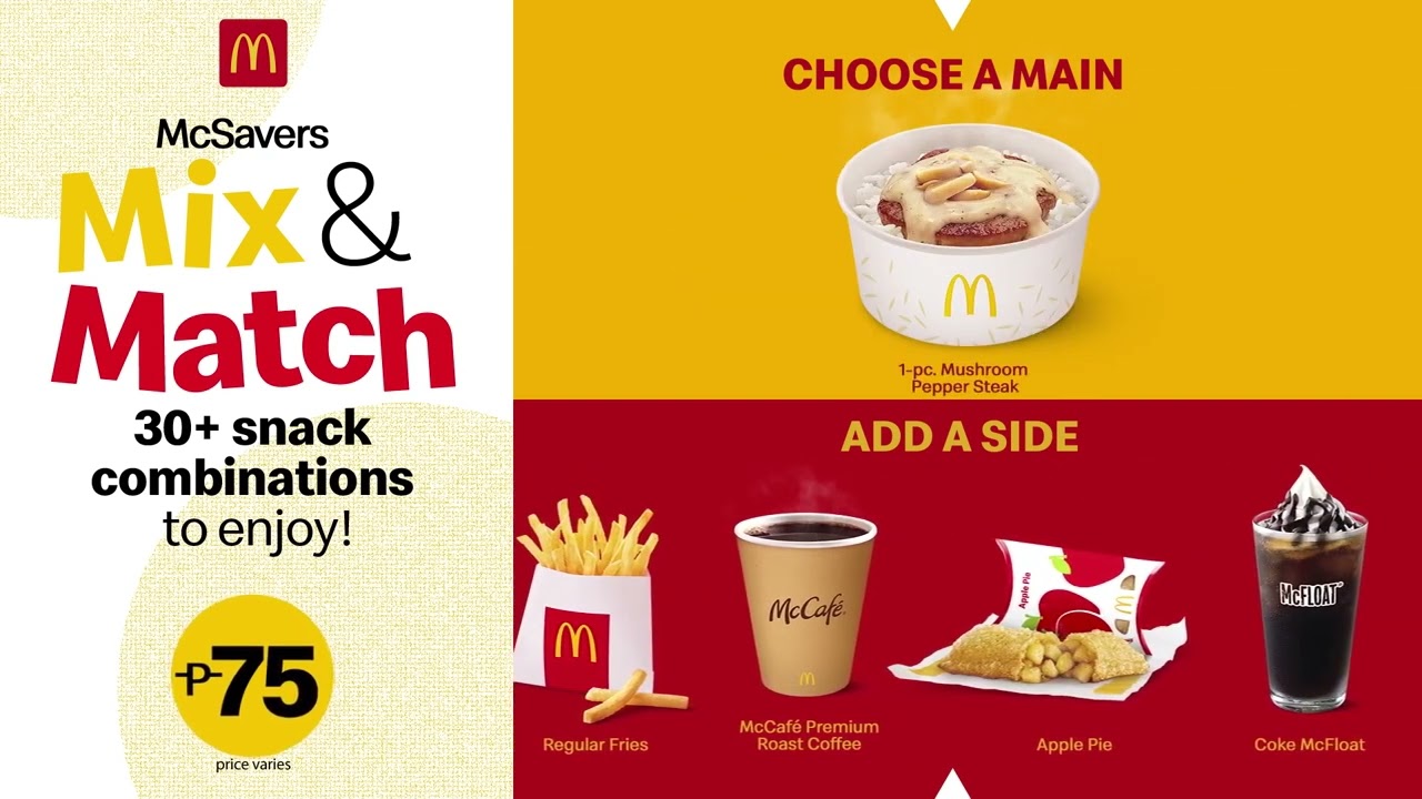 McDo McSavers Mix and Match Bumper Ad 2022 (Philippines) YouTube