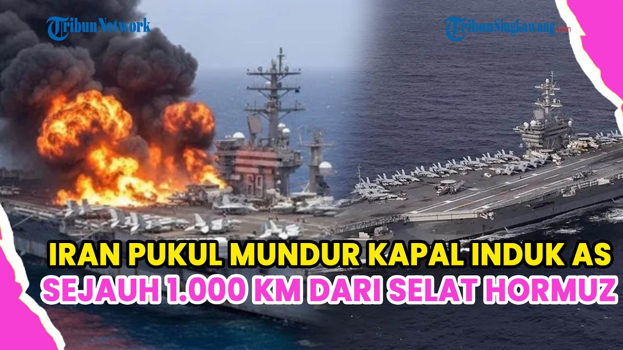 IRAN PUKUL MUNDUR KAPAL INDUK AS SEJAUH 1.000 KM DARI SELAT HORMUZ, PENTAGON BERSIKERAN BANTAH