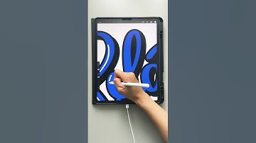 How fast can you guess the word?! #calligraphy #procreate #shorts