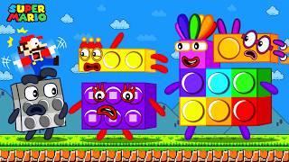 Numberblocks 9 Maze: Super Mario Bros Pattern Palace | Game Animation