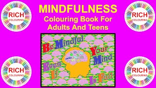 Mindful Colouring Book For Adults And Teens Mindfulness Quotes Jokes Concepts Phrases Words
