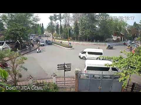 Main Intersection/ Tourism Luang Prabang Live Stream/ JICA CEML Project
