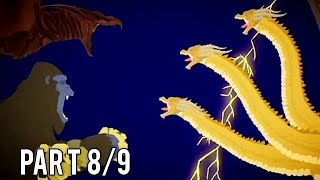 King Ghidorah vs Kong 2024 and Rodan |Animation (part 8/9)