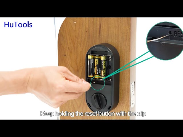 smart lock reset button location