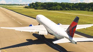 Impossible Landing!!  DELTA Airlines Boeing 777 Landing AT Dallas Fort Worth Airport