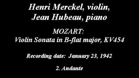 Mozart: Sonata in Bb, K. 454, 2. Andante - Henri M...