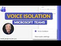 كيفية استخدام عزل الصوت في اجتماعات ومكالمات Microsoft Teams