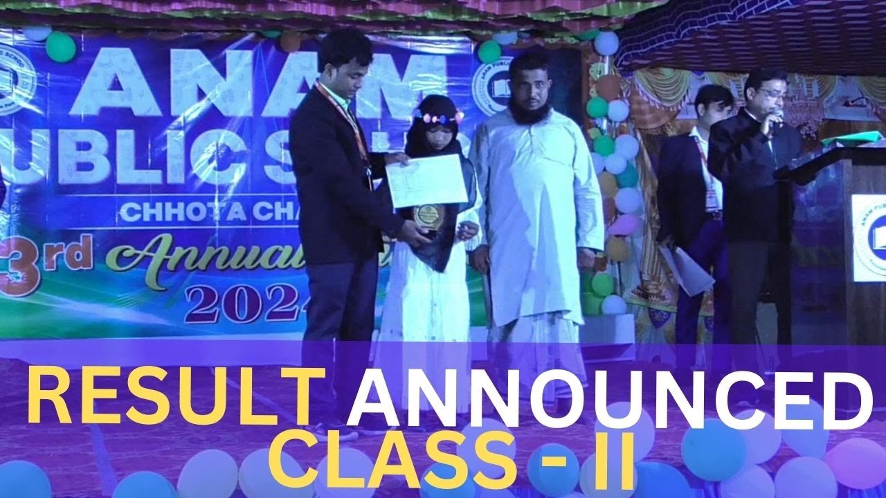 Class 2 Topper-2024 | Class -2 Results Revealed | Annual function ...