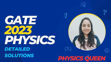 GATE PHYSICS 2023 Solutions #gate2023 #gatephysics #gatesolutions