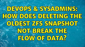 DevOps & SysAdmins: How does deleting the oldest ZFS snapshot not break the flow of data?
