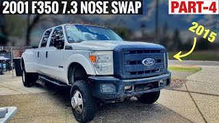 NOSE SWAP Part 4  2001 F350 7.3 To 2015 McNasty Superduty Conversion Front End Clip Swap F250