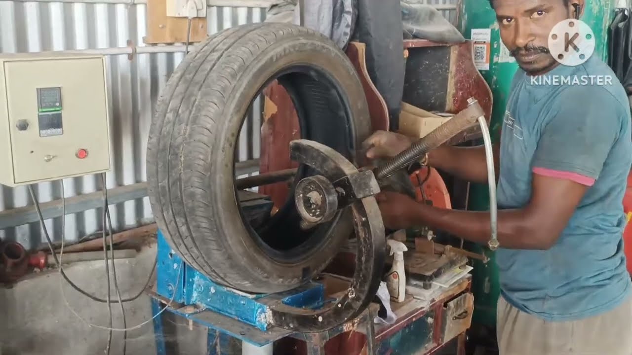 Tyre vulcanizing repair // tyre cut repair
