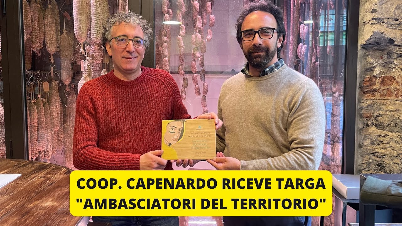 Legambiente consegna alla cooperativa monte di Capenardo la targa 