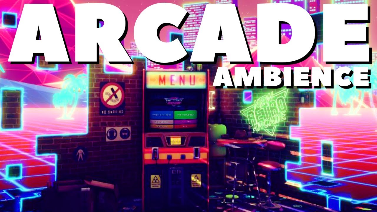 Retro Arcade Ambience / ASMR / Machines beeping / Talking [3 Hours ...