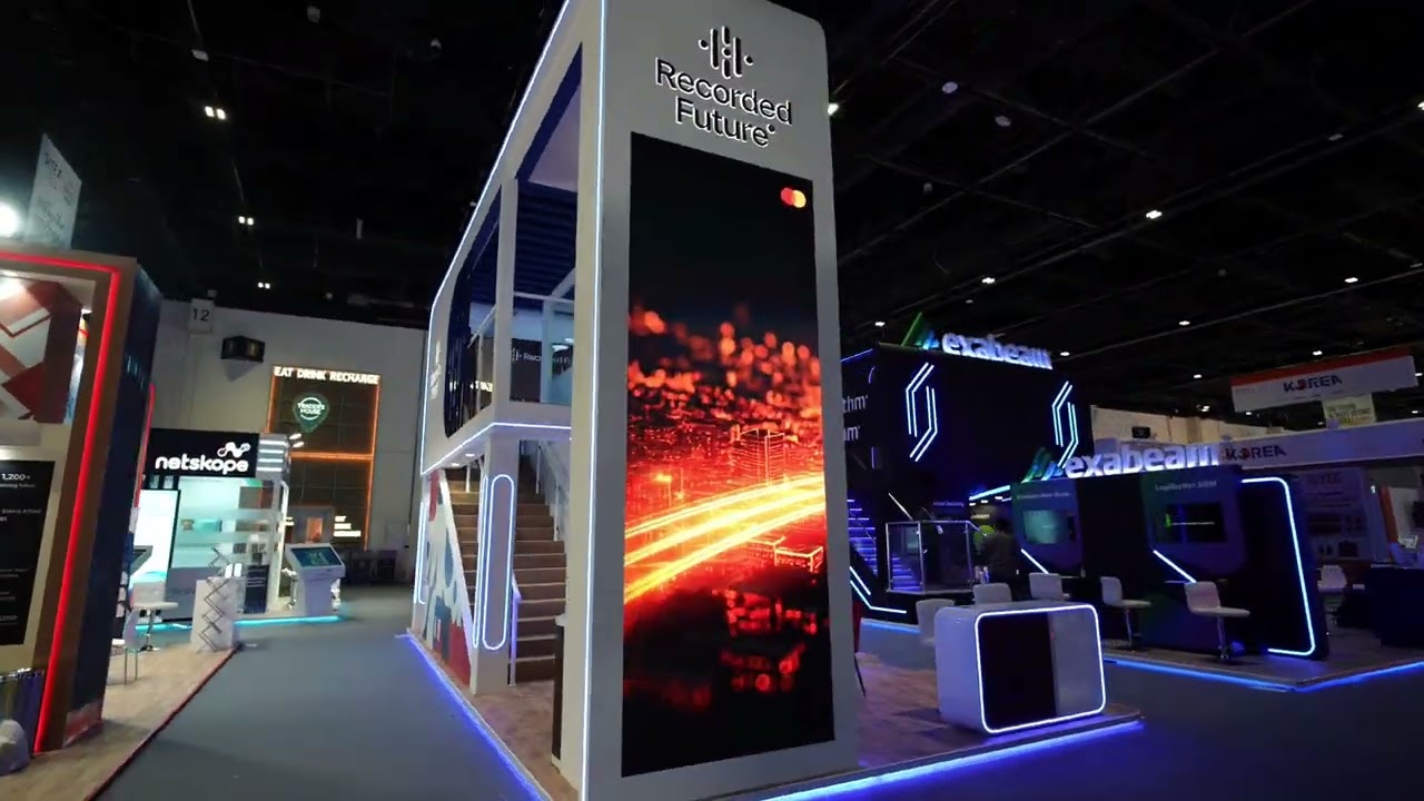 RECORDED FUTURE GITEX 2025 | Custom Exhibition Stand in UAE