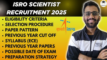 🔥ISRO Scientist/Engineer Recruitment 2025 || PrepFusion